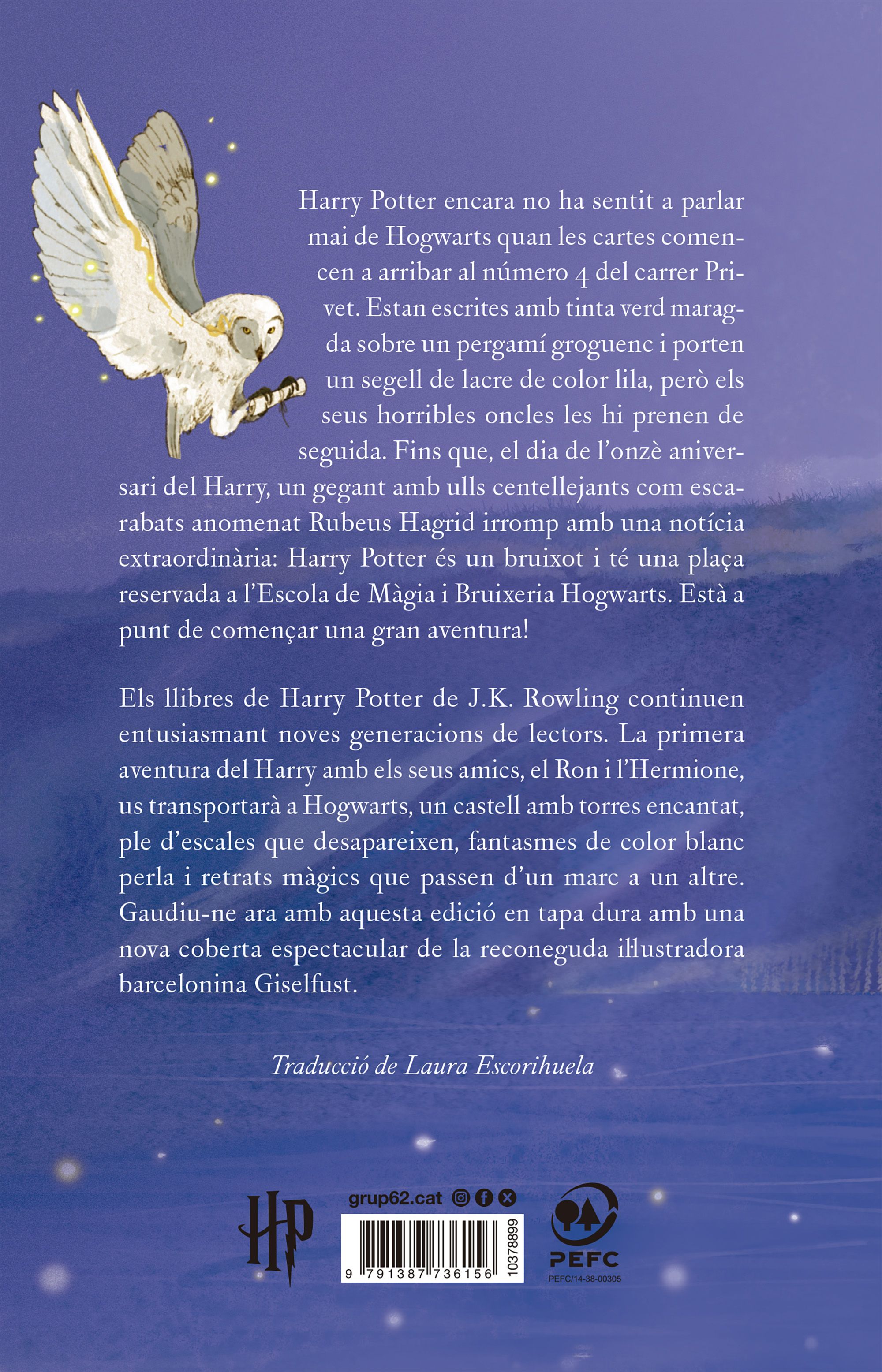 Miniatura contraportada Harry Potter i la pedra filosofal (Cartoné)