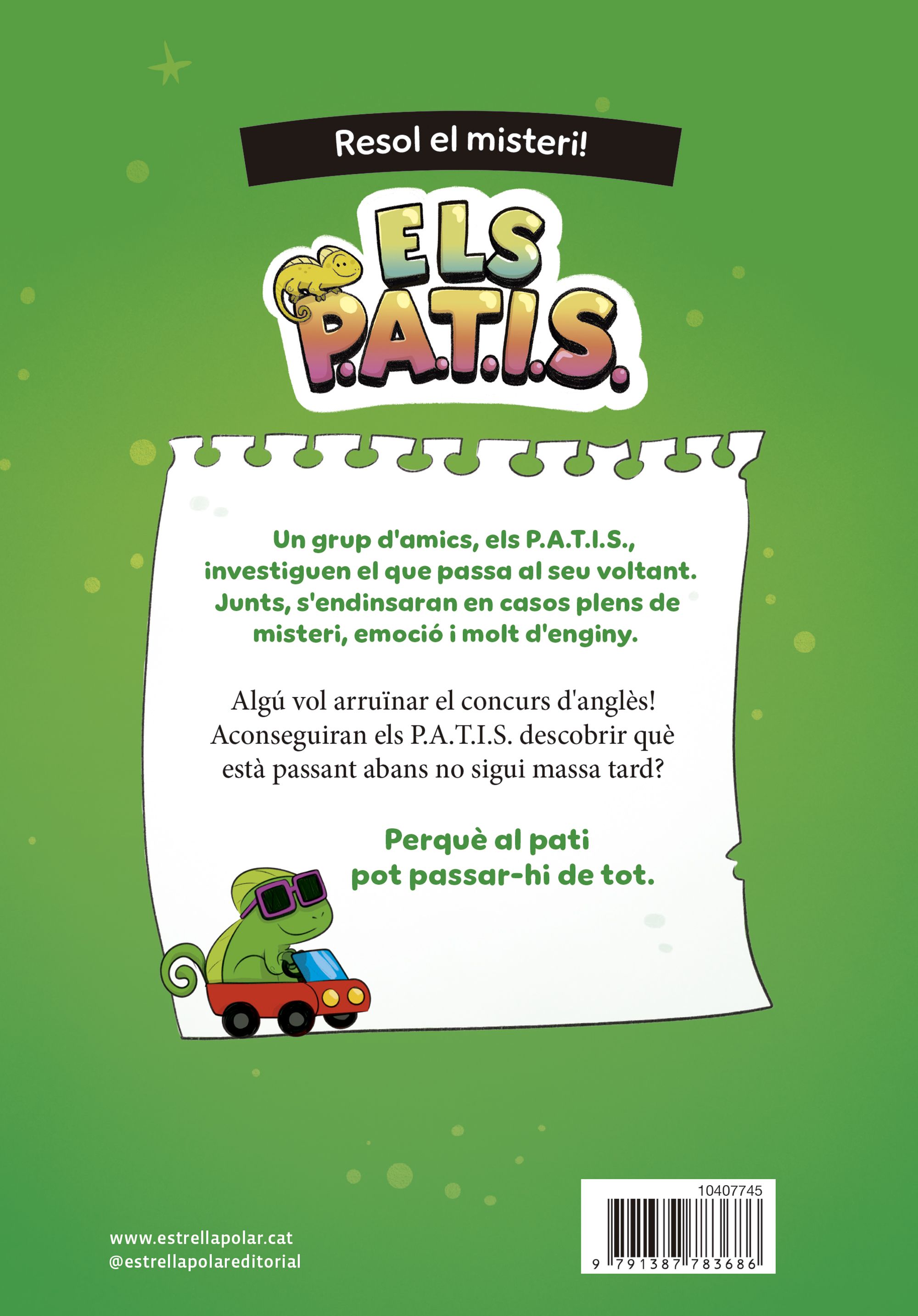 Miniatura contraportada Els PATIS 3. L'enigma del concurs impossible