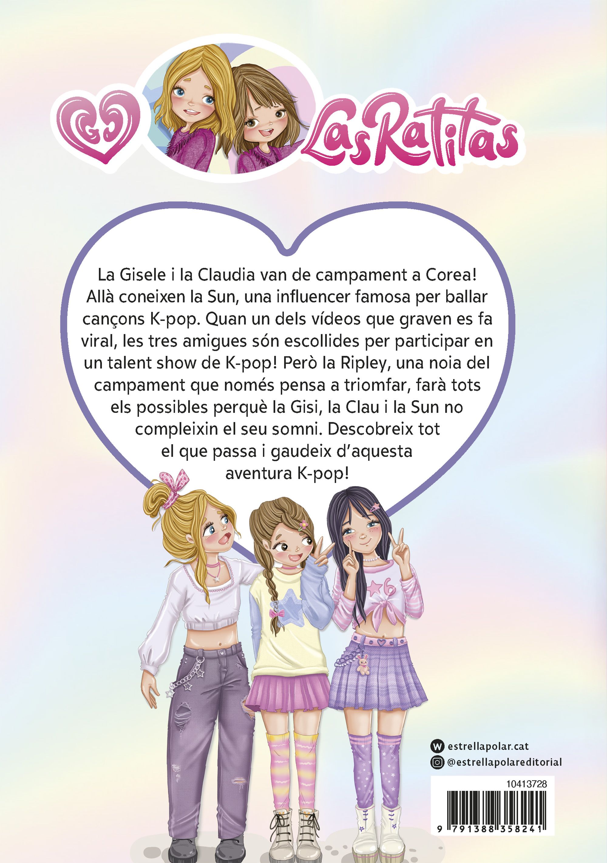 Miniatura contraportada Las Ratitas 18. Aventura K-pop