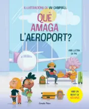 Portada Què amaga l'aeroport? Llibre amb solapes