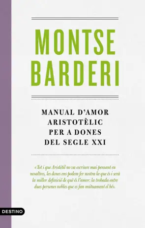 Portada Manual d'amor aristotèlic per a dones del segle XXI