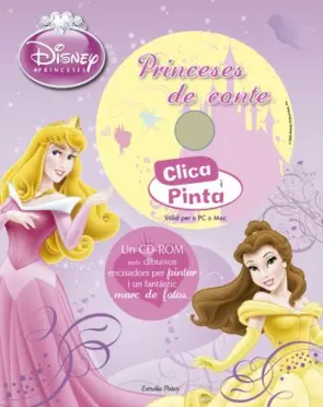 Portada Clica i pinta. Princeses de conte