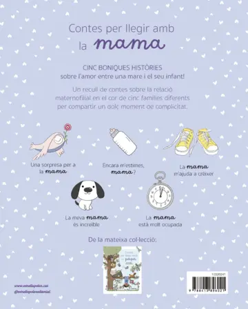 Contraportada Contes per llegir amb la mama