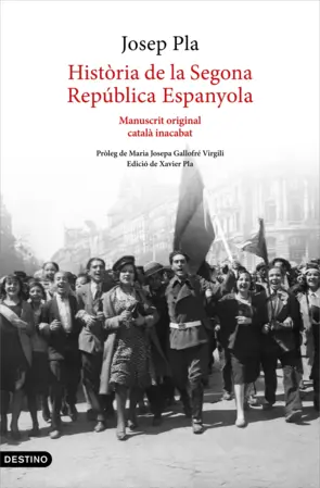 Portada Història de la Segona República Espanyola (1929-abril 1933)