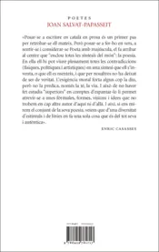 Miniatura contraportada Poesia completa (Joan Salvat-Papasseit)