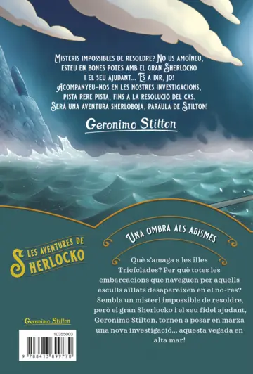 Contraportada Una ombra als abismes