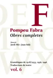 Portada Obres Completes de Pompeu Fabra, 6