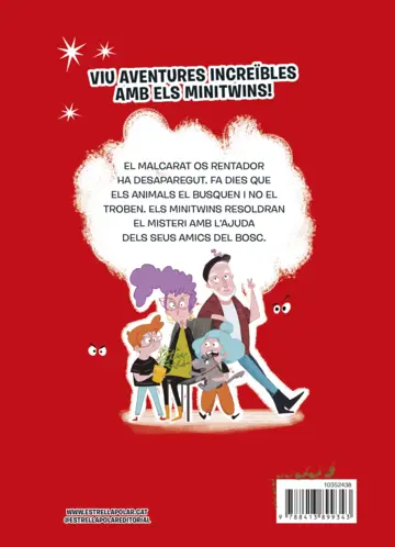 Contraportada Minitwins 4. En Bang ha desaparegut!