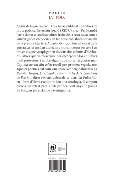 Contraportada Cap mà no em diu adéu