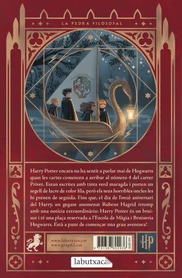 Contraportada Harry Potter i la pedra filosofal