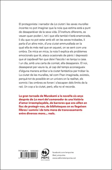 Contraportada La ciutat i les seves muralles incertes