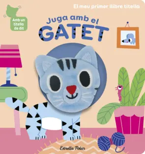 Portada Juga amb el gatet. Llibre titella