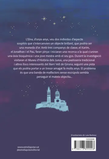 Contraportada La Colla del Prisma i el misteri de la moneda d'or