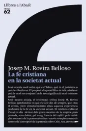 Portada La fe cristiana en la societat actual