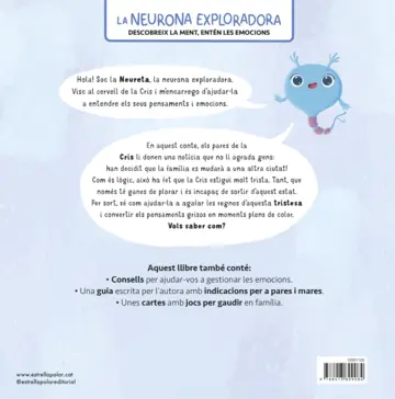 Contraportada La neurona exploradora. Necessito una abraçada