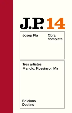 Portada O.C.J.PLA 14 TRES ARTISTES