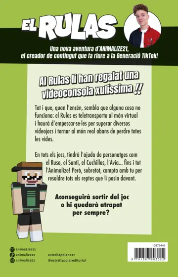 Contraportada El Rulas. El Rulas atrapat al món gamer