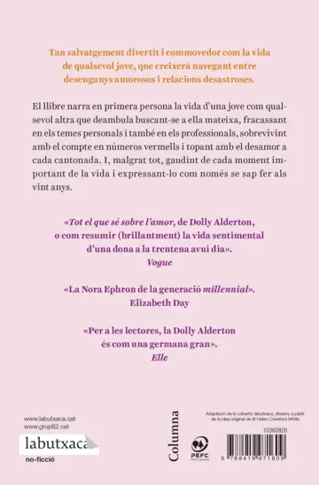 Contraportada Tot el que sé sobre l'amor