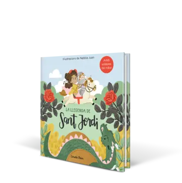 Portada La llegenda de Sant Jordi amb solapes de roba