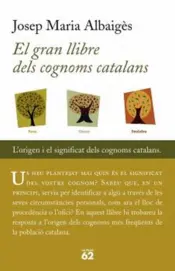 Portada El gran llibre dels cognoms catalans