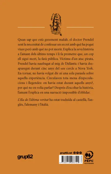 Contraportada L'illa de l'última veritat