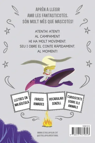 Contraportada Aprèn a llegir amb les Fantasticotes 11. L'Enric troba un amic