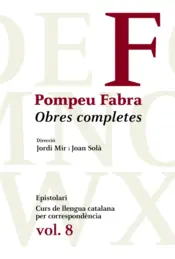 Portada Obres Completes de Pompeu Fabra, 8