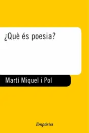 Portada ¿Què és poesia?