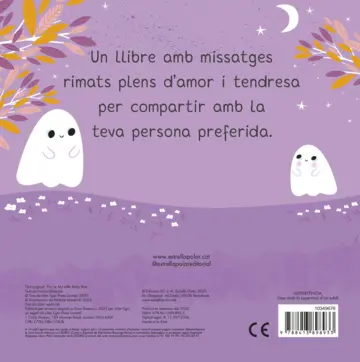 Contraportada T'estimo, fantasmet! Llibre de cartró amb troquells