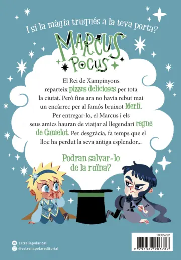 Contraportada Marcus Pocus 8. Pizzes i dracs