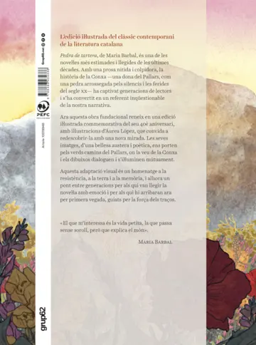 Contraportada Pedra de tartera (Edició il·lustrada)