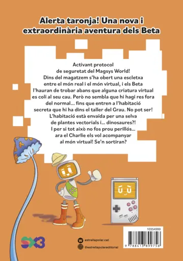 Contraportada Les aventures dels Beta 2. El Charliesaure