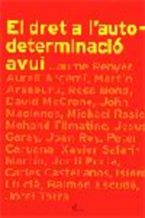Portada El dret a l'autodeterminació avui