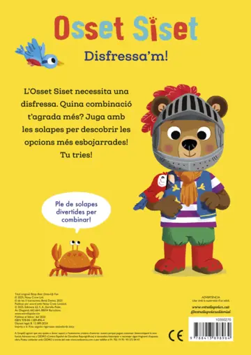 Contraportada Osset Siset. Disfressa'm!