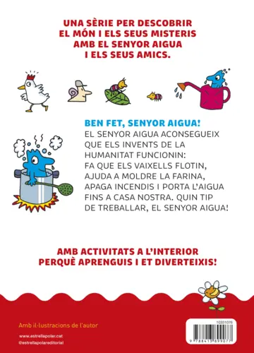 Contraportada El món del senyor Aigua 4. Ben fet, senyor Aigua!