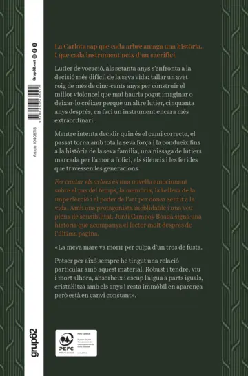 Contraportada Fer cantar els arbres