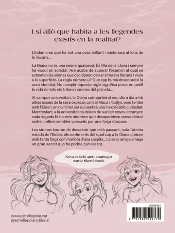 Contraportada Strawberry Moon. La filla de la lluna