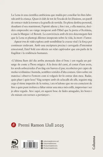 Contraportada Aquest tros de vida