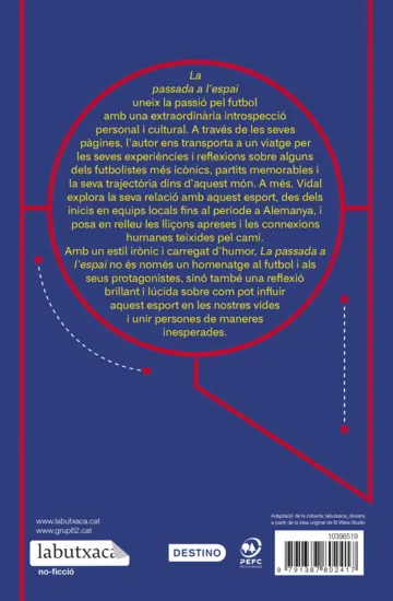 Contraportada La passada a l'espai