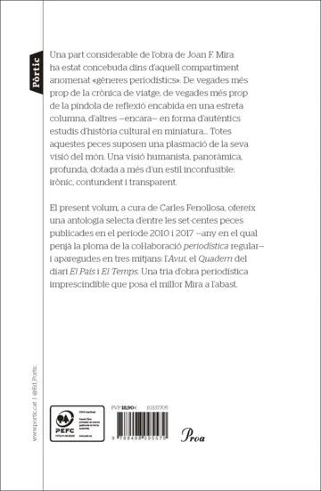 Contraportada Papers de la roda del món