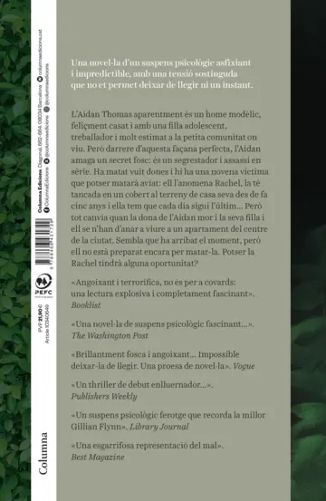 Contraportada La inquilina silenciosa