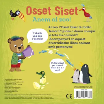 Contraportada Osset Siset. Anem al zoo!