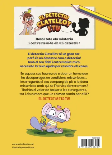 Contraportada Detectiu Clatellot i tu 5. El cas del caiman de les clavegueres