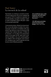 Miniatura contraportada La invenció de la solitud