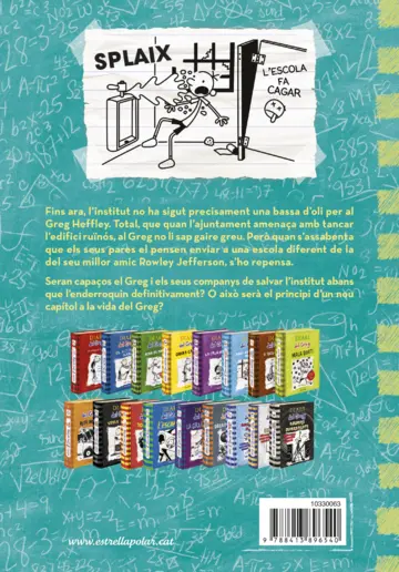 Contraportada Diari del Greg 18. Cap de trons