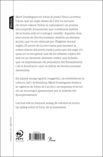 Contraportada El somni de Lucreci