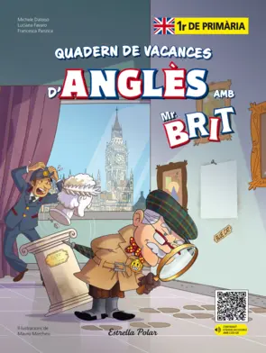 Portada Mr. Brit. Quadern de vacances d'anglès. 1r de primària