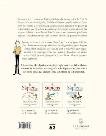 Contraportada Sàpiens 3. Els Senyors de la història