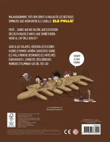 Contraportada POLLS! Llibre amb solapes