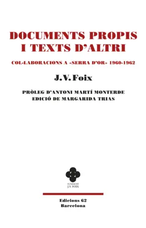 Portada Documents propis i Texts d'altri